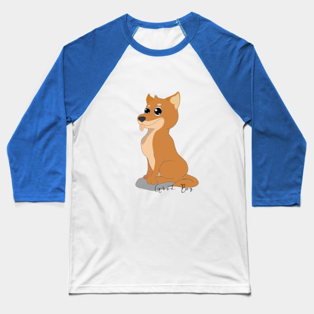 Good Boy Baseball T-Shirt by Kanom-Tom